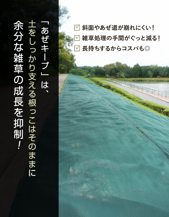 イノベックス 防草シート あぜキープ 1m×50m 4〜6年 : DIYSHOP RESTA