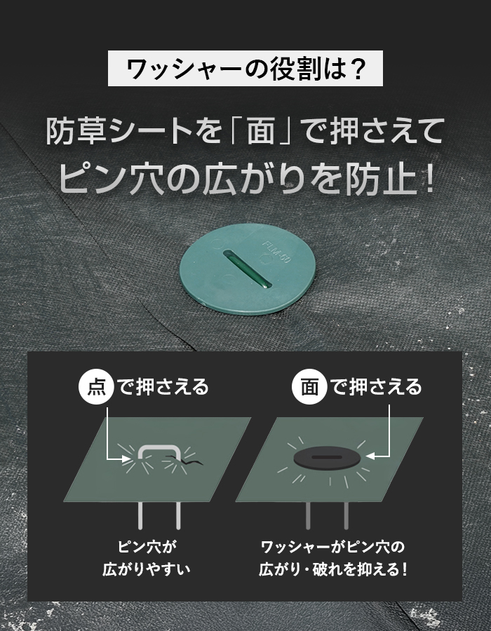 イノベックス 防草シート ピン フラットピン 50本入 : DIYSHOP RESTA