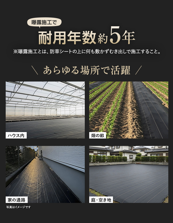 イノベックス 防草シート スタンダード5 1m×20m 5年 : DIYSHOP RESTA