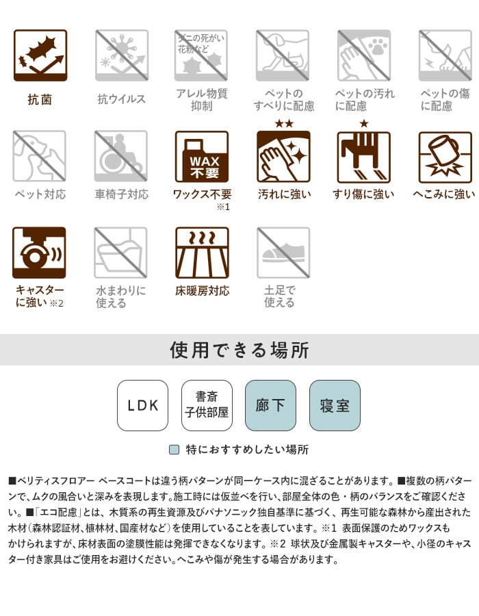 フローリング材 Panasonic ベリティスフロアーS eタイプ トータル