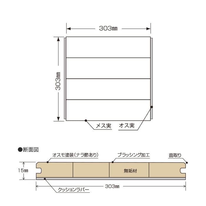 フローリング材 フローリング ボード BOARD 国産材オフィスブロック ナラ 0.5坪 土足対応 |  | 07