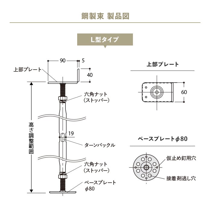 床束 鋼製束（材料、部品）の商品一覧 | DIY、工具 通販 - Yahoo