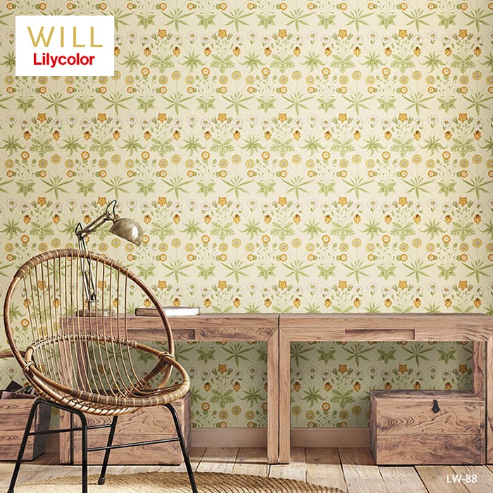リリカラ 壁紙 クロス のり付き WILL V&A Daisy 巾92cm LW-87