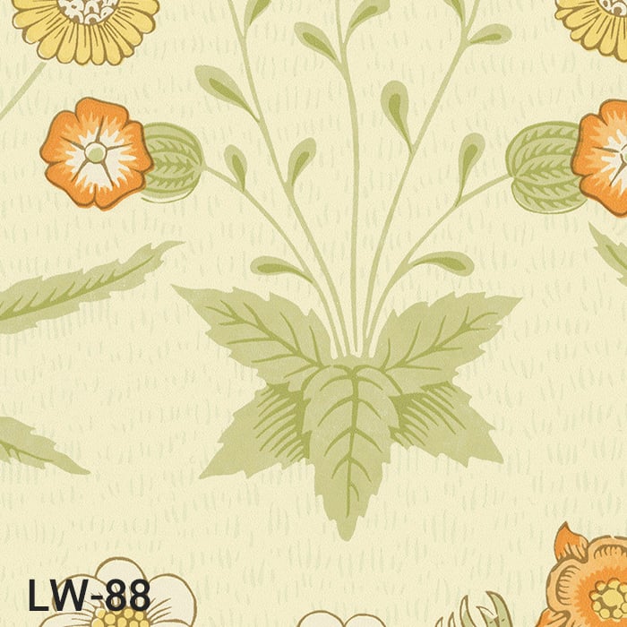 リリカラ 壁紙 クロス のり付き WILL V&A Daisy 巾92cm LW-87・LW-88