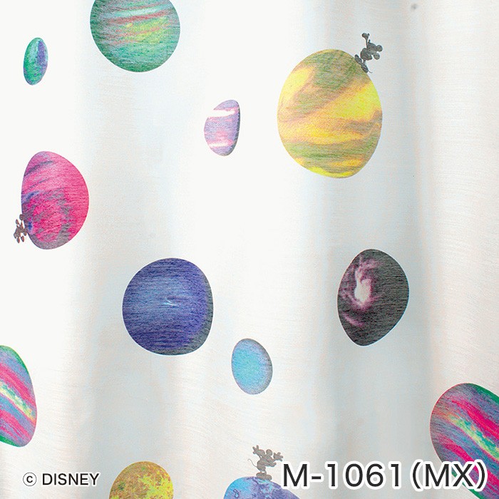カーテン スミノエ ディズニー レース MICKEY Cosmo(コスモ) 巾100×丈133cm｜kabegamiyasan｜02