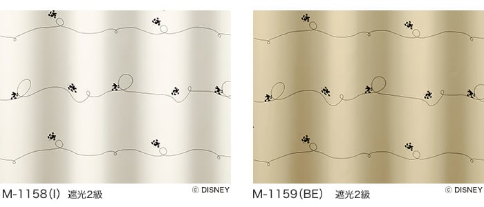 カーテン スミノエ ディズニー 既製 MICKEY Line(ライン) 巾100×丈200cm｜kabegamiyasan｜04