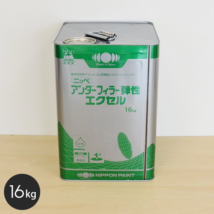 ワンピなど最旬ア！ お得セット 塗料 日本ペイント アンダーフィラー弾性エクセル 16kg ホワイト NP-AE-01 rainbow-flower.sakura.ne.jp rainbow-flower.sakura.ne.jp