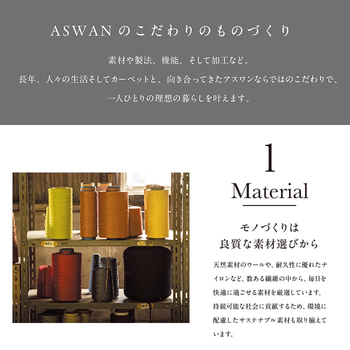 ラグカーペット カーペット アスワン アドニス 全厚11.5mm 190×290cm_11