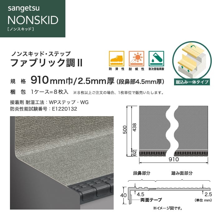 サンゲツ（SANGETSU） ノンスリップシート ノンスキッド・ステップ 蹴