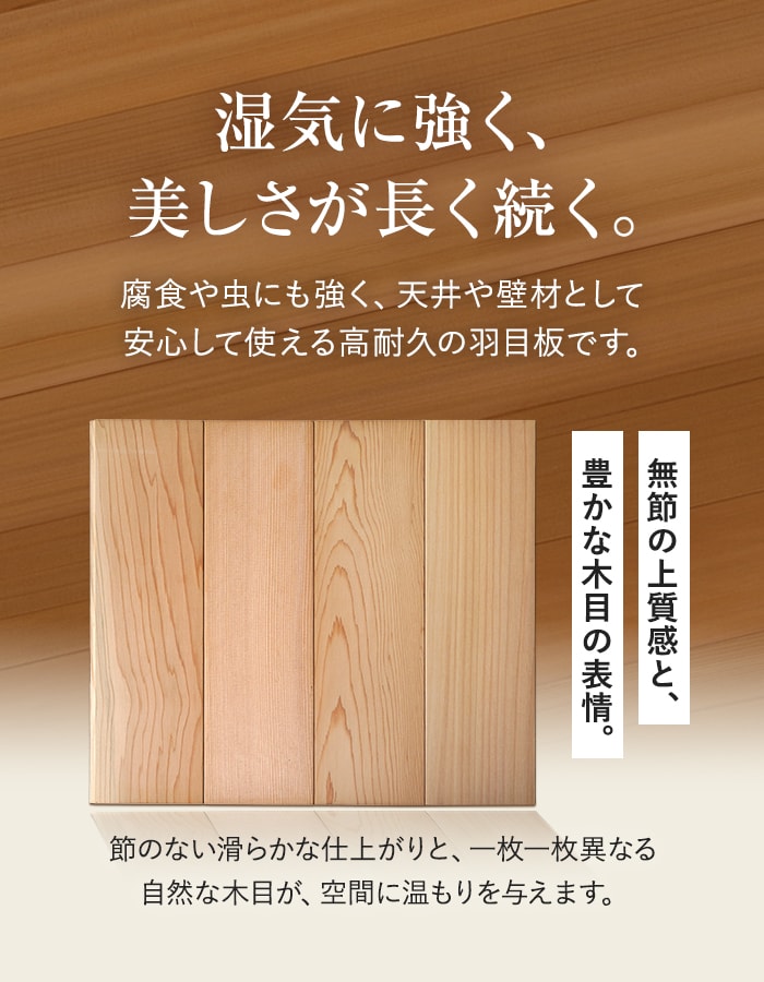 羽目板 ウエスタンレッドシダー 厚み12mm×幅88mm×長さ1530mm m 10枚入
