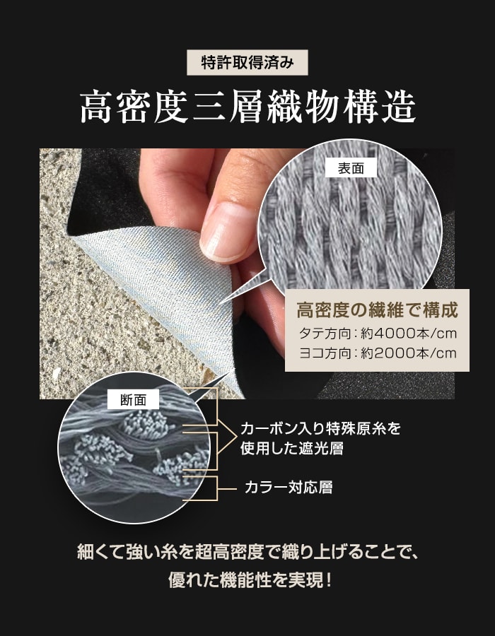 防草シート グラスバスター 緑/黒 1m×50...の詳細画像3