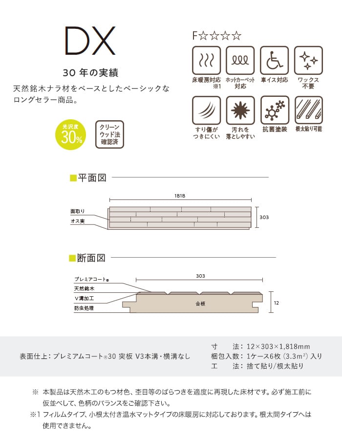 フローリング材 東洋テックス ダイナクティブフロアー DX 床暖房対応 1坪_5