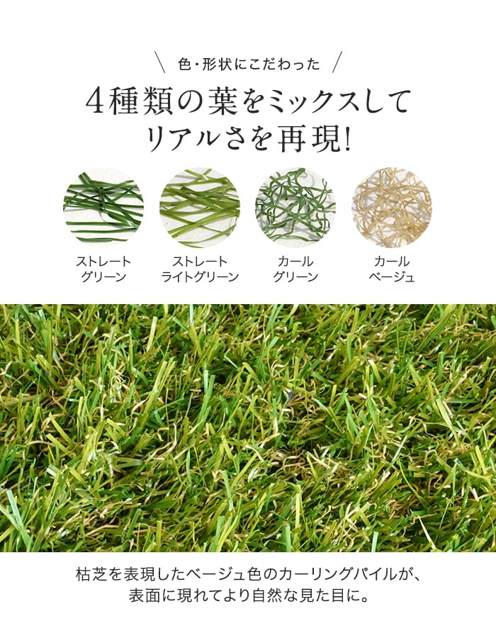 RESTA 人工芝 ロール 1m×10m 芝丈20mm リアル人工芝 となりの青い芝 U