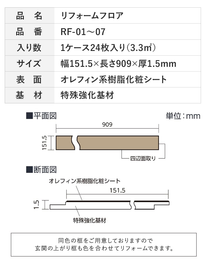 シンコール フローリング材 リフォームフロアー 1.5mm厚 上貼り シンコール フローリング材 リフォームフロアー 1.5mm厚 上貼り