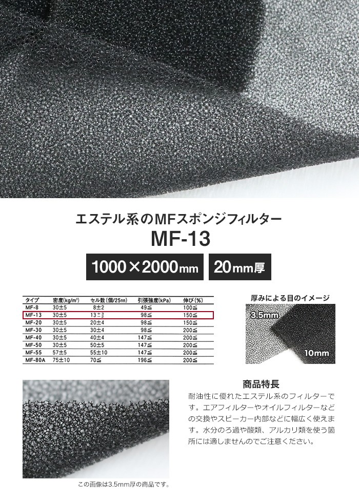 セール30 Off ウレタン スポンジ エステル系のmfスポンジフィルター Mf 13 mm厚 1000 00mm Str Mf13 ラッピング無料 返品も保証 Www Odmorsadecom Com