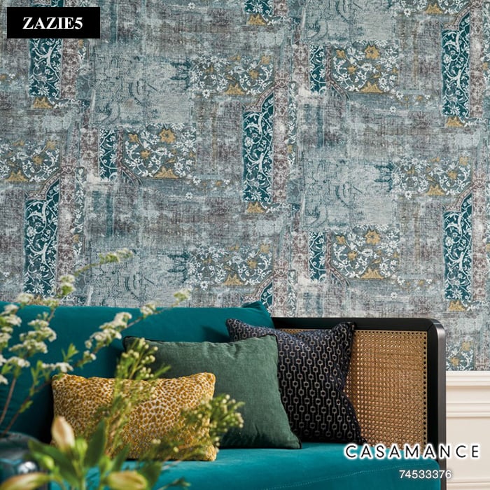 壁紙 のり無し 輸入壁紙 テシード ZAZIE5 CASAMANCE 74533376 (70cm