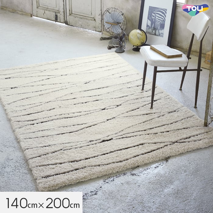 東リ（TOLI） ラグカーペット ラグ Rough 140×200cm TOR4403 : DIYSHOP