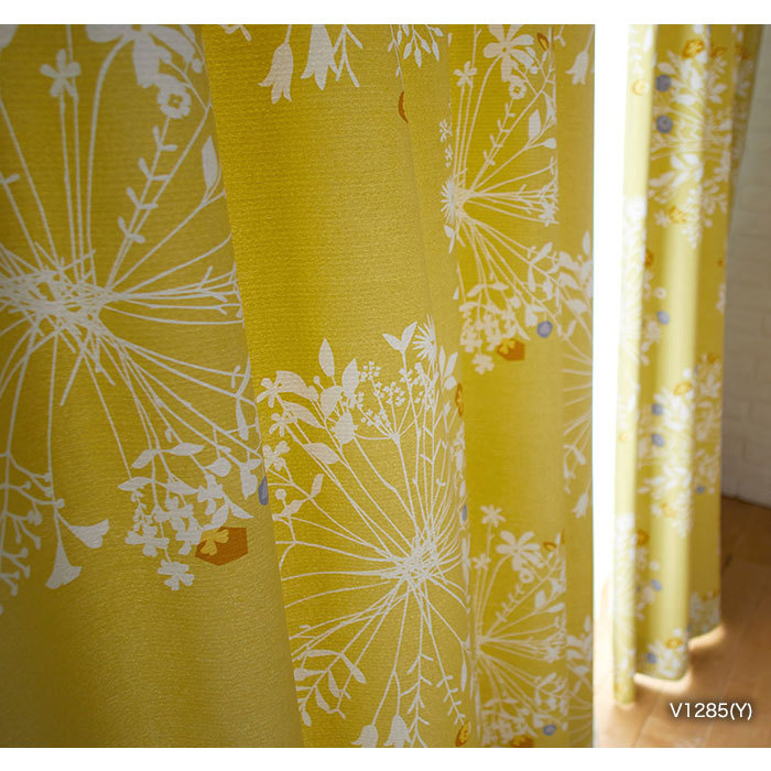 カーテン 既製サイズ スミノエ DESIGNLIFE KUKKA(クッカ) 巾100×丈 