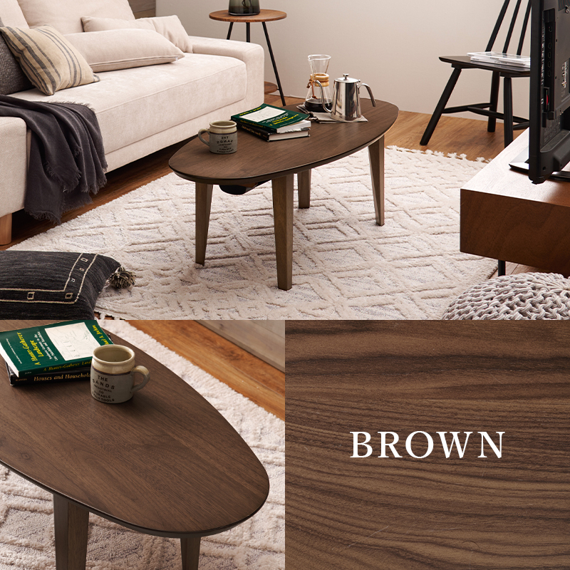 こたつ テーブル 120×50 楕円 布団レス カーボンヒーター 天然木