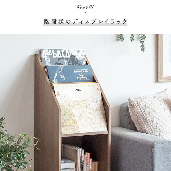 宮武製作所 レコードラック レコード ディスプレイ マガジンラック 本