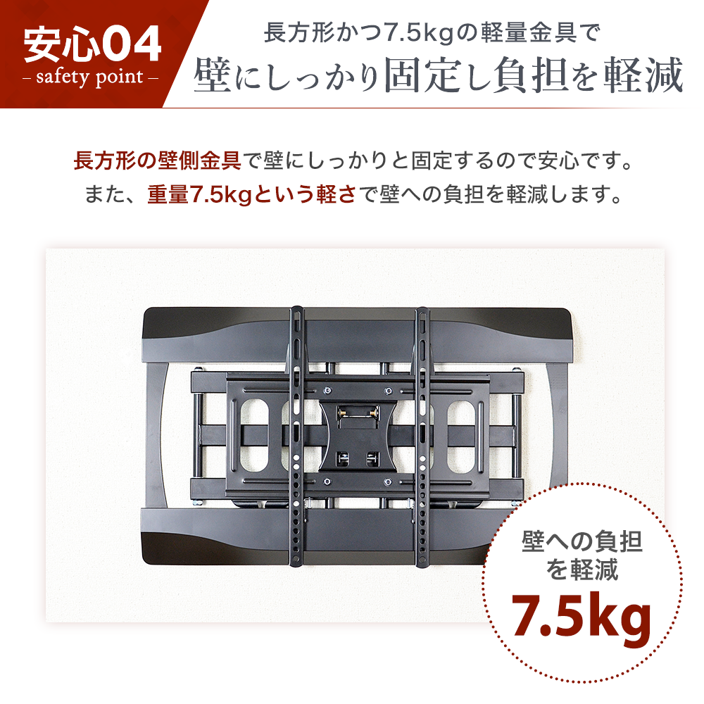 壁にしっかり固定