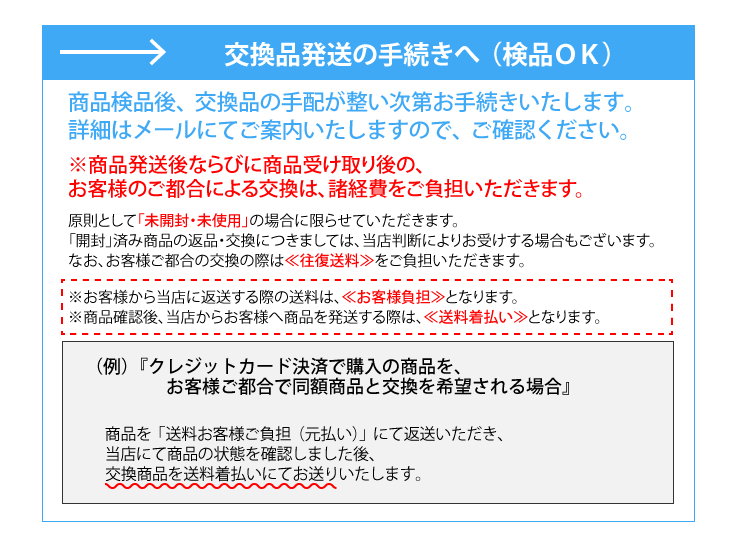 発送後のキャンセル・返品・交換について - 家電とギフトの専門店