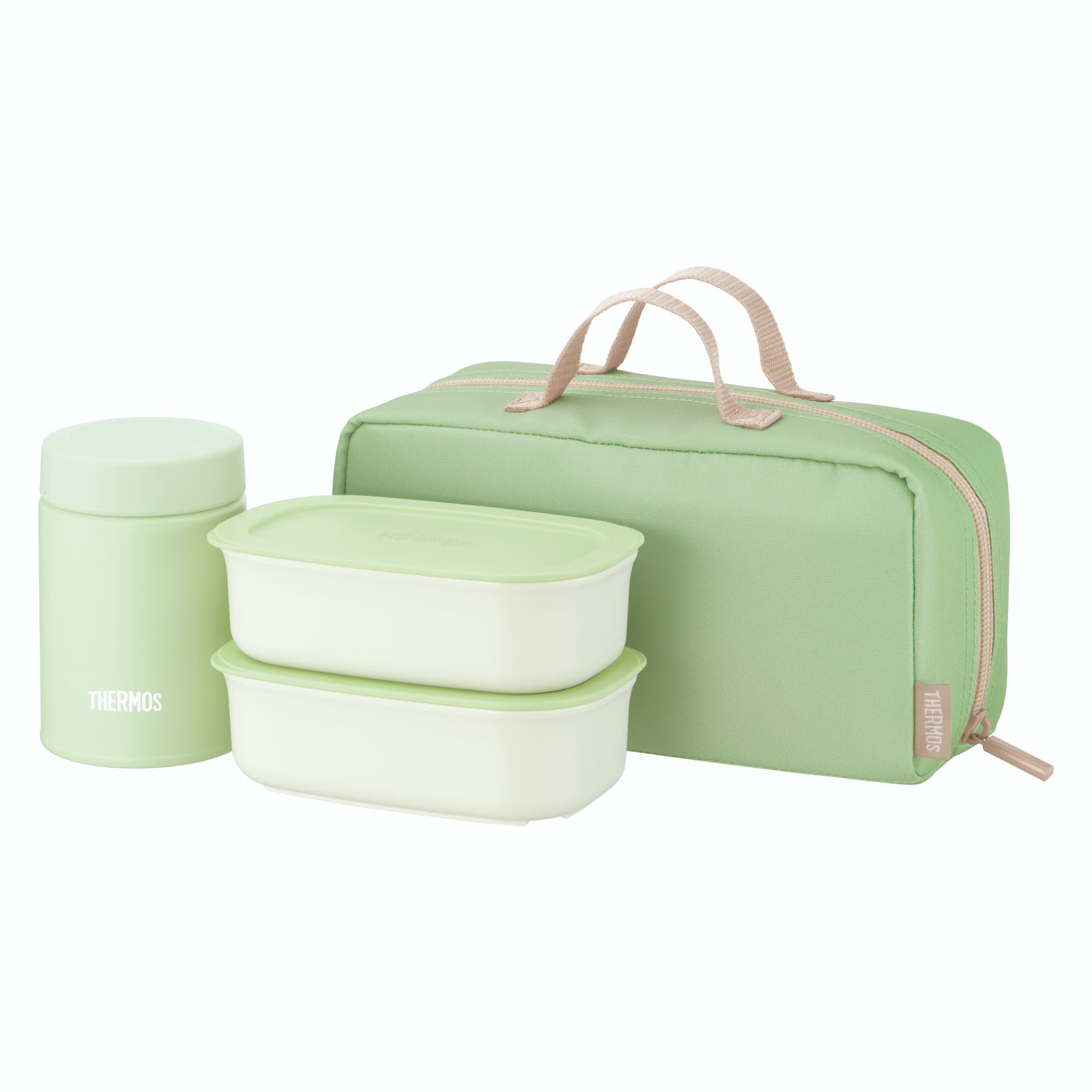 THERMOS（サーモス） 弁当箱 保温 2段 800ml 食洗機対応 ポーチ付き