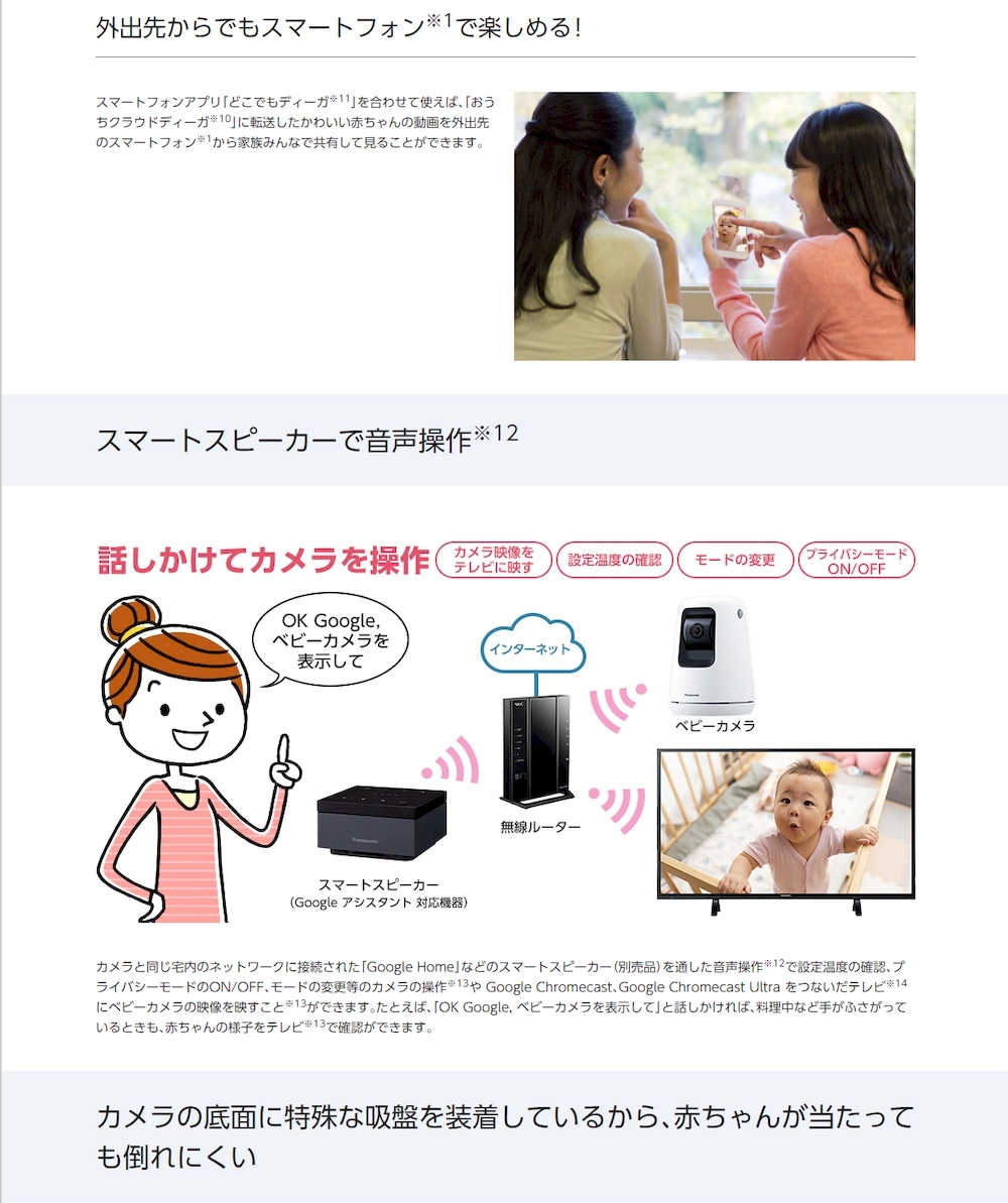 新版 パナソニック ベビーカメラ 見守りカメラ ネットワークカメラ 首振り 動作検知追跡 相互通話 録画 Kx Hbc0 W 即納最大半額 Www Muslimaidusa Org