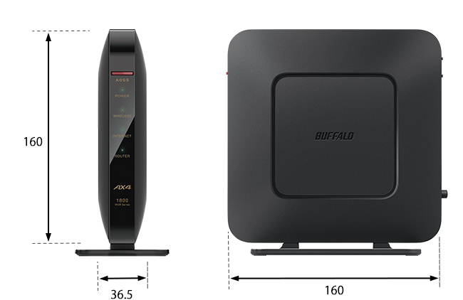 AirStation WSR-1800AX4S-BK バッファロー 無線LANルーター 親機