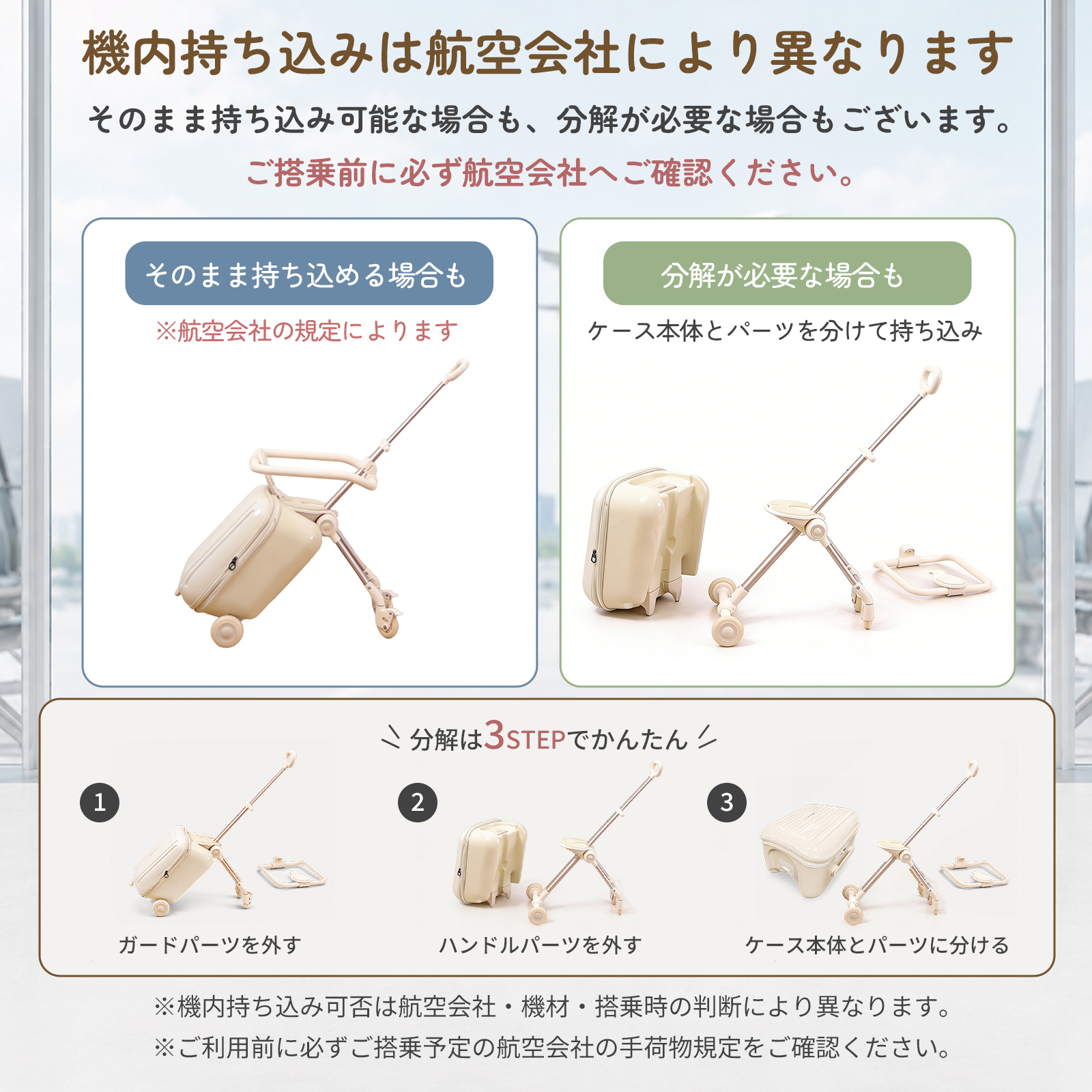 GUMODE 乗れるスーツケース キッズ 子供用 キャリーバッグ 機内