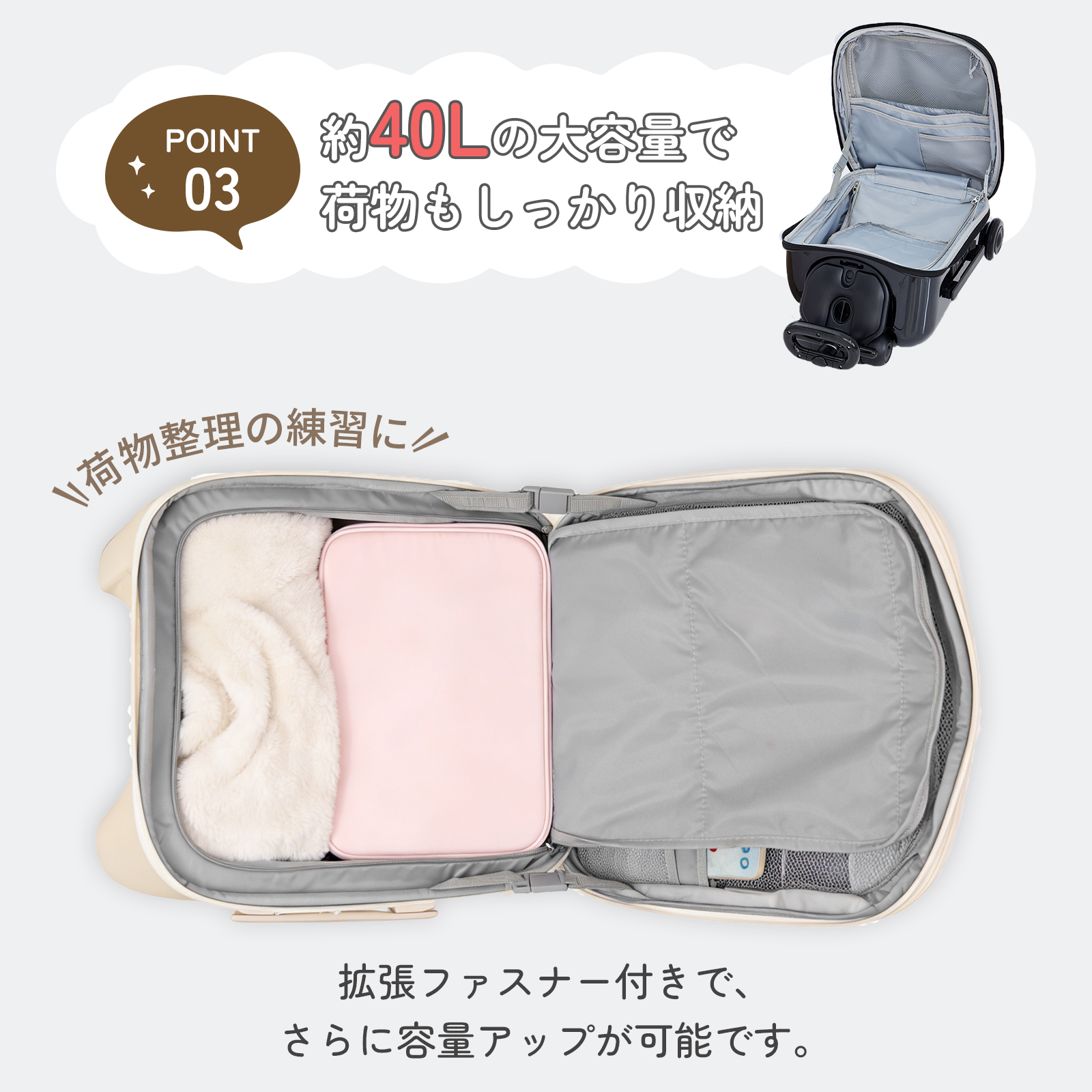 GUMODE 乗れるスーツケース キッズ 子供用 キャリーバッグ 機内