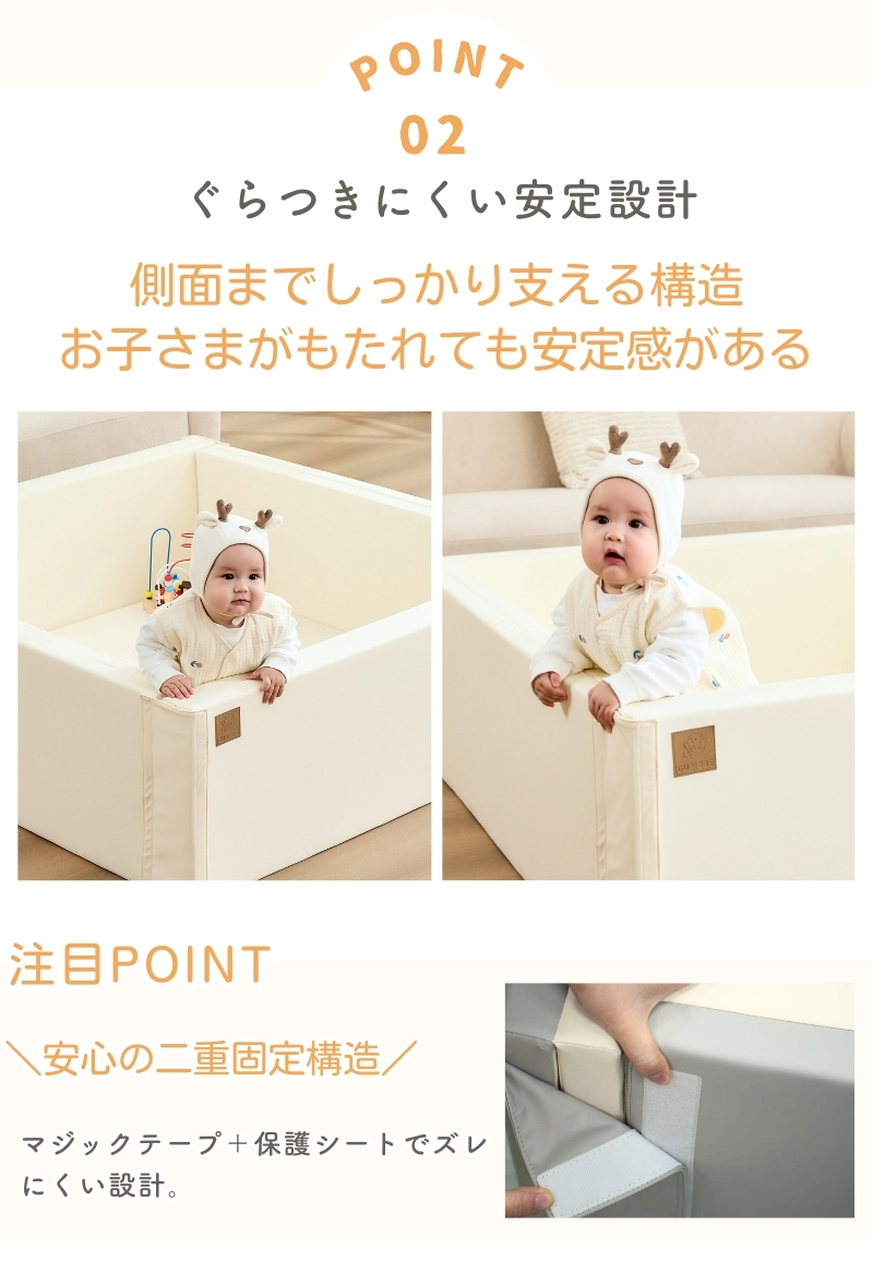 GUMODE ベビーサークルマット ベビープレイマット 折り畳み可能 7way