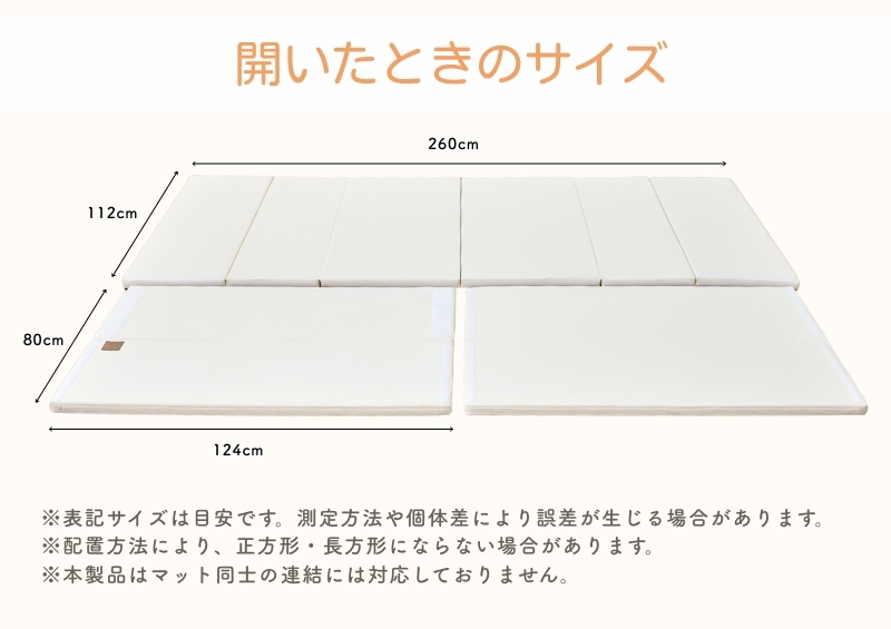GUMODE ベビーサークルマット ベビープレイマット 折り畳み可能 7way