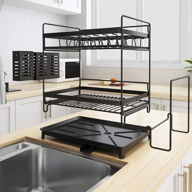 水切りラック 水切り シンク お中元 シンク収納 収納 流し収納 箸置き 食器収納 まな板立て 食器置き 水切りトレー