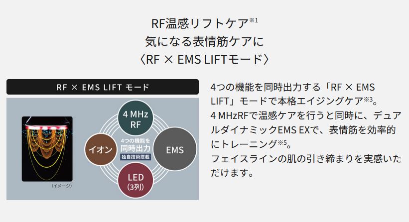 Panasonic リフトケア美顔器　バイタリフト RF EX　EH-SR86-T