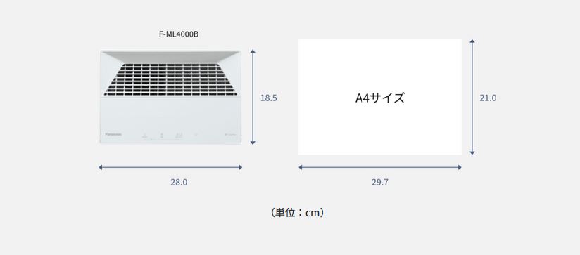 Panasonic 次亜塩素酸 空間除菌脱臭機 ジアイーノ F-ML4000B