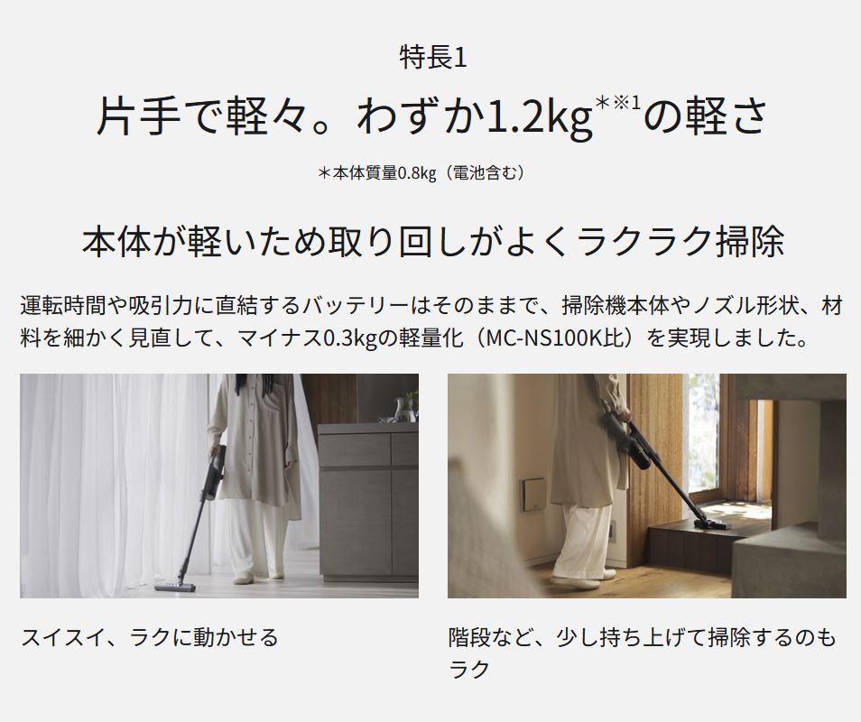 Panasonic（パナソニック） MC-NX500K-A パナソニック正規仕入です