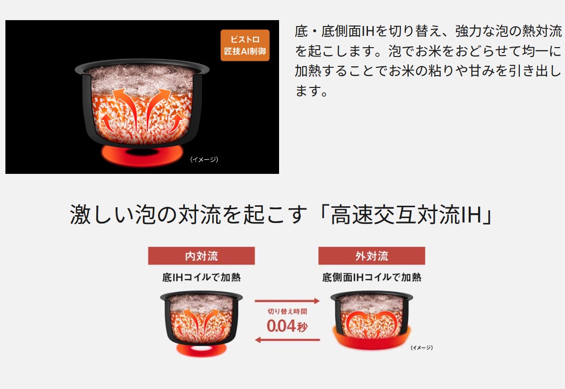 Bistro（Panasonic） Panasonic SR-X710D-H 可変圧力IHジャー炊飯器