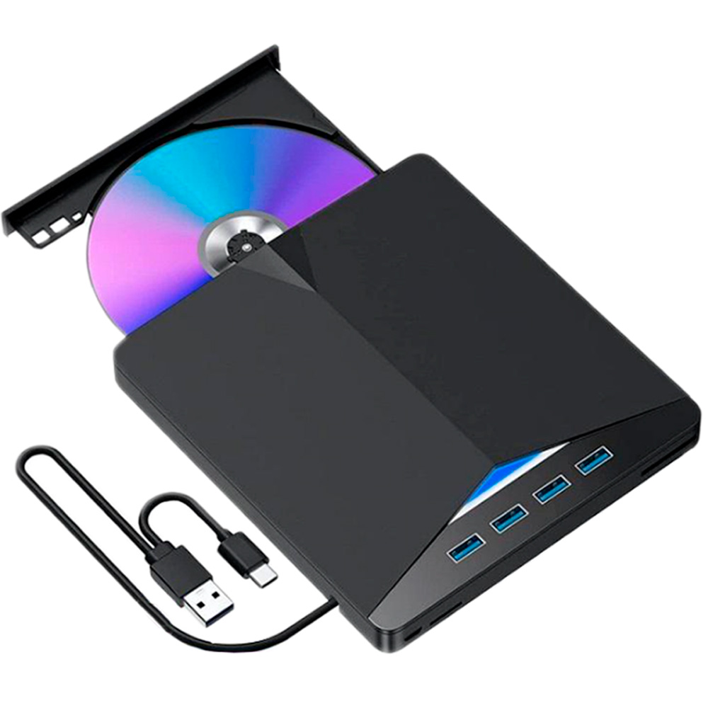外付けDVDドライブ 7in1 USB3.0 Type-C Macbook Windows11対応 CD/DVD