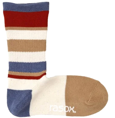 rasox マルチボーダー クルー ラソックス クルー丈ソックス CA240CR02 | rasox | 02