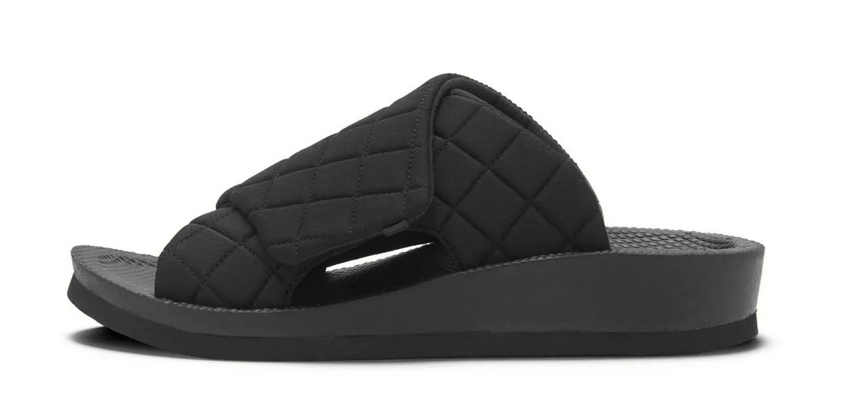 シダス　ブラック キルティング　ウチッパ 　　　　XS SIDAS（シダス） SIDAS UTIPPA Black リカバリールームシューズ