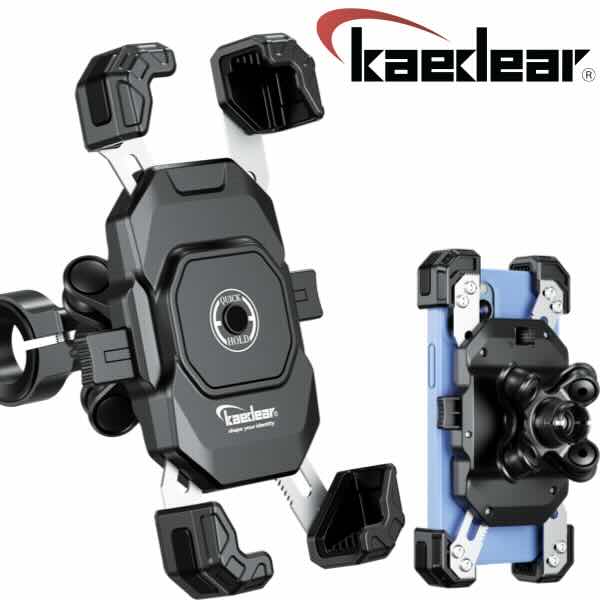 ☆自転車用スマホホルダー - クイックホールド &amp; リリース機構付き Amazon.co.jp: Kaedear(カエディア) バイク スマホホルダー