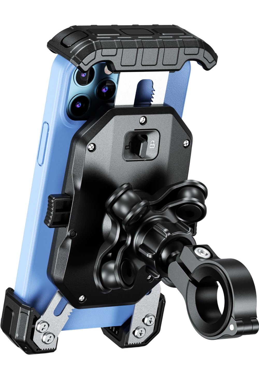 Kaedear(カエディア) バイク スマホホルダー アルミ 携帯ホルダー Kaedear（カエディア） バイク スマホホルダー バイク用スマホホルダー