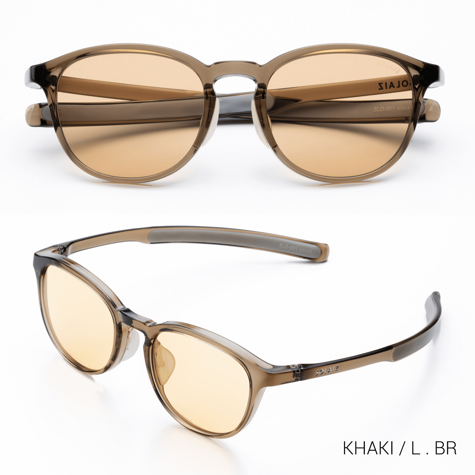 ソライズ サングラス SLD-001 KHAKI/LBR SOLAIZ レディース UVカット