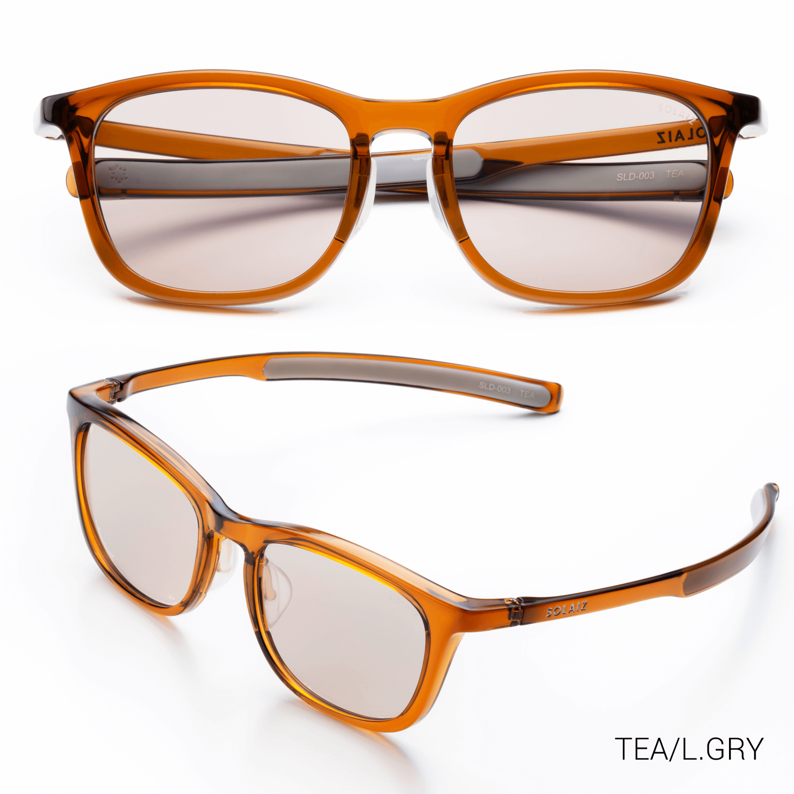 SOLAIZ　SLD-003 TEA サングラス ソライズ サングラス SLD-003 TEA/LGRY SOLAIZ レディース UVカット