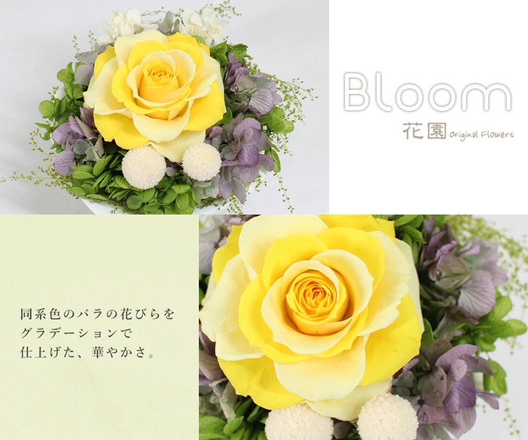 花園オリジナルフラワーズ ブルーム Bloom プリザーブドフラワー Yahoo ショッピング