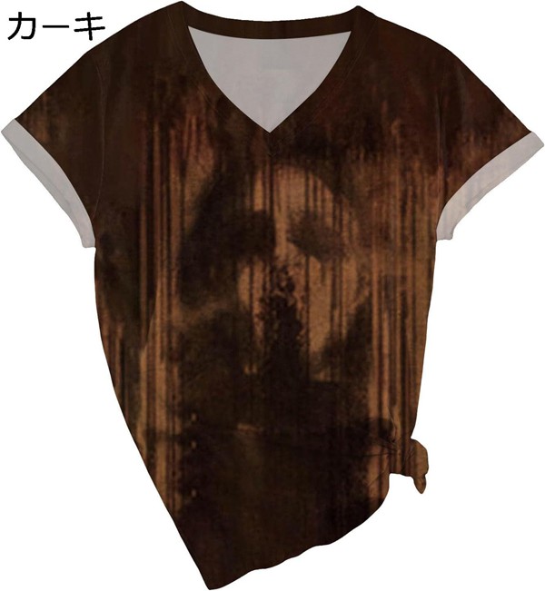 ハロウィン tシャツ レディース メンズ かぼちゃｔシャツ 仮装 衣装 ホラーＴシャツ だまし絵 シ...
