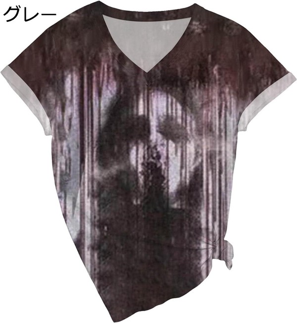 ハロウィン tシャツ レディース メンズ かぼちゃｔシャツ 仮装 衣装 ホラーＴシャツ だまし絵 シ...