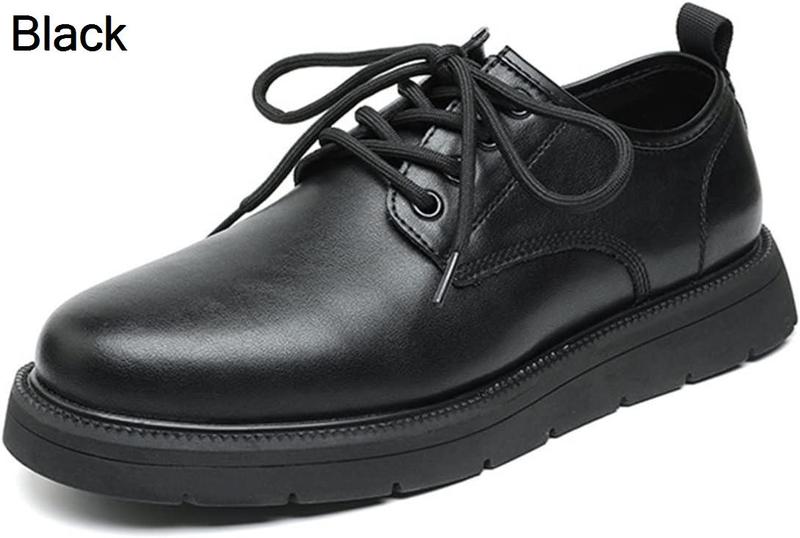 厚底 メンズ 親指 靴 大きいサイズ 男性用 英国風 カジュアル 革靴 メンズフォーマルシューズ (Color : Black, Size : 24 cm)｜kaerundesu｜02