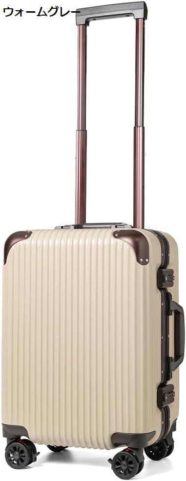 アウトレット スーツケース フレームキャリー 機内持込 機内持ち込み 12001 メタリックシルバー｜kaerundesu｜04
